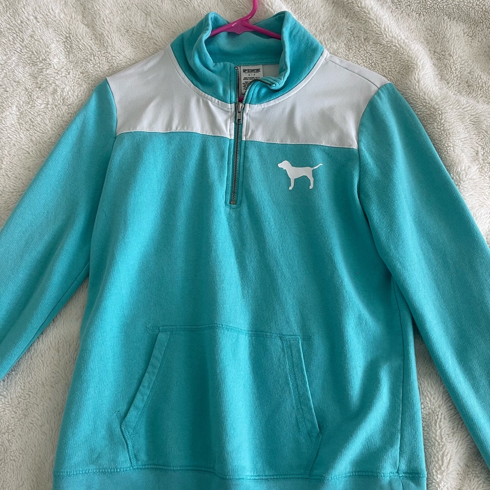 VS pink quarter zip jacket